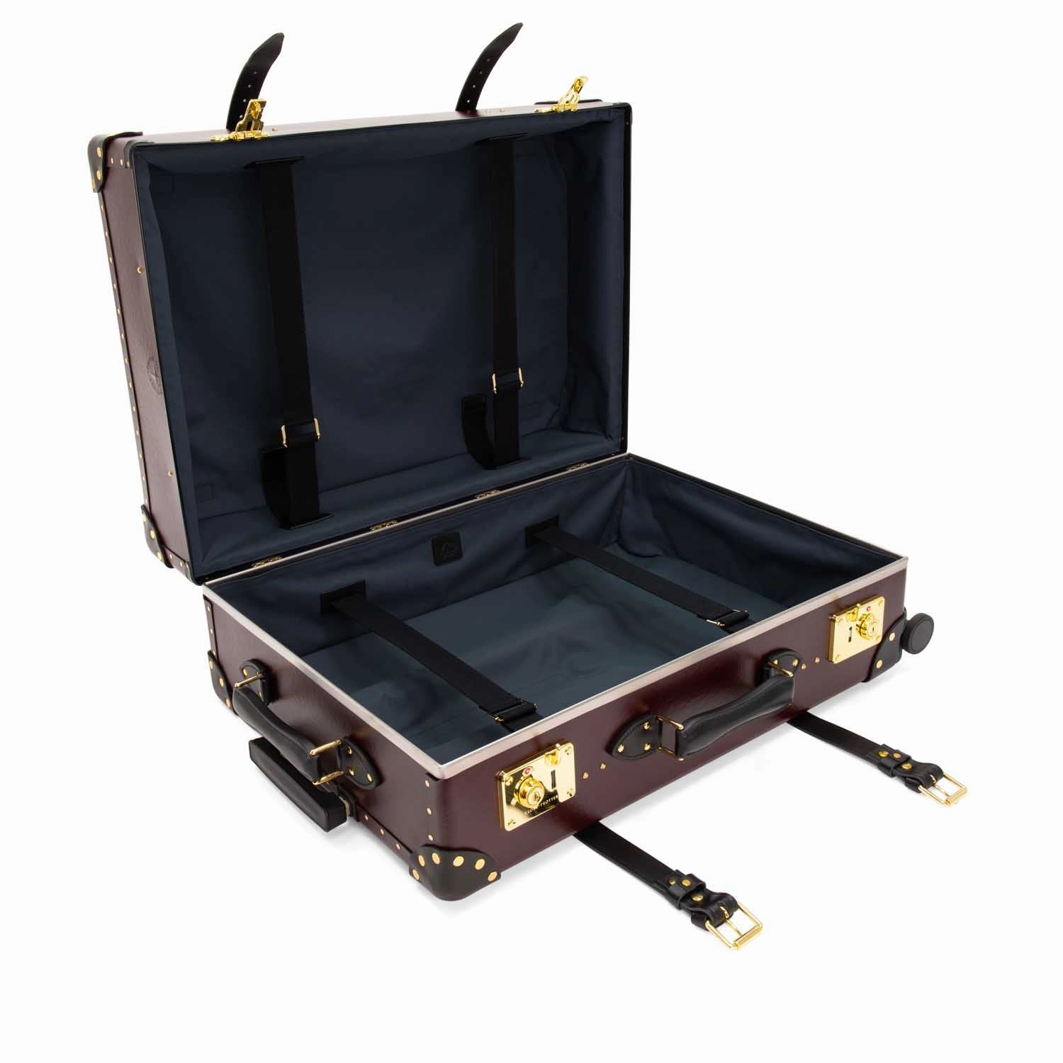 Centenary  Large Check-In - 4 Wheels | Oxblood/Black/Gold