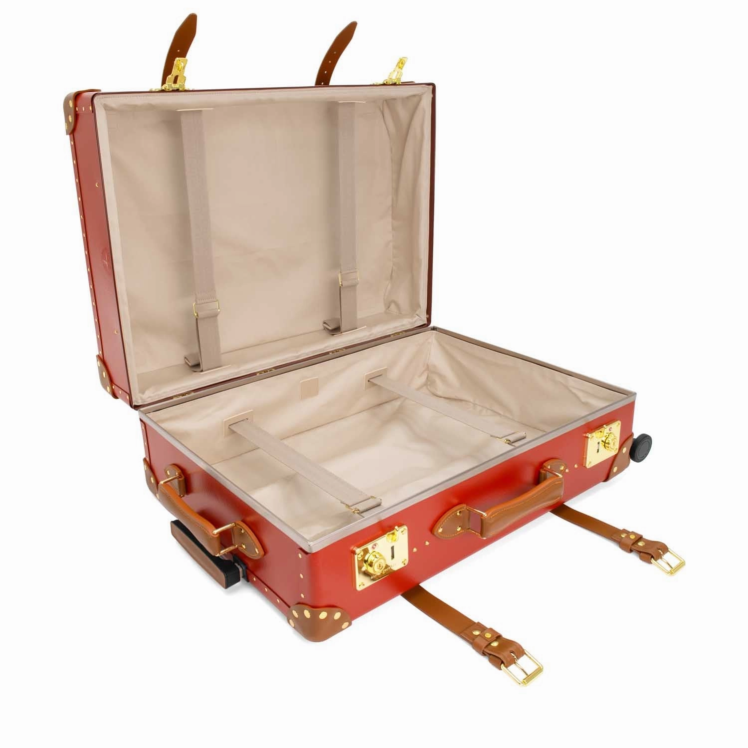 Centenary  Large Check-In - 4 Wheels | Red/Caramel/Gold