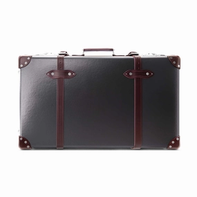 Centenary  Large Suitcase | Brown/Burgundy/Chrome