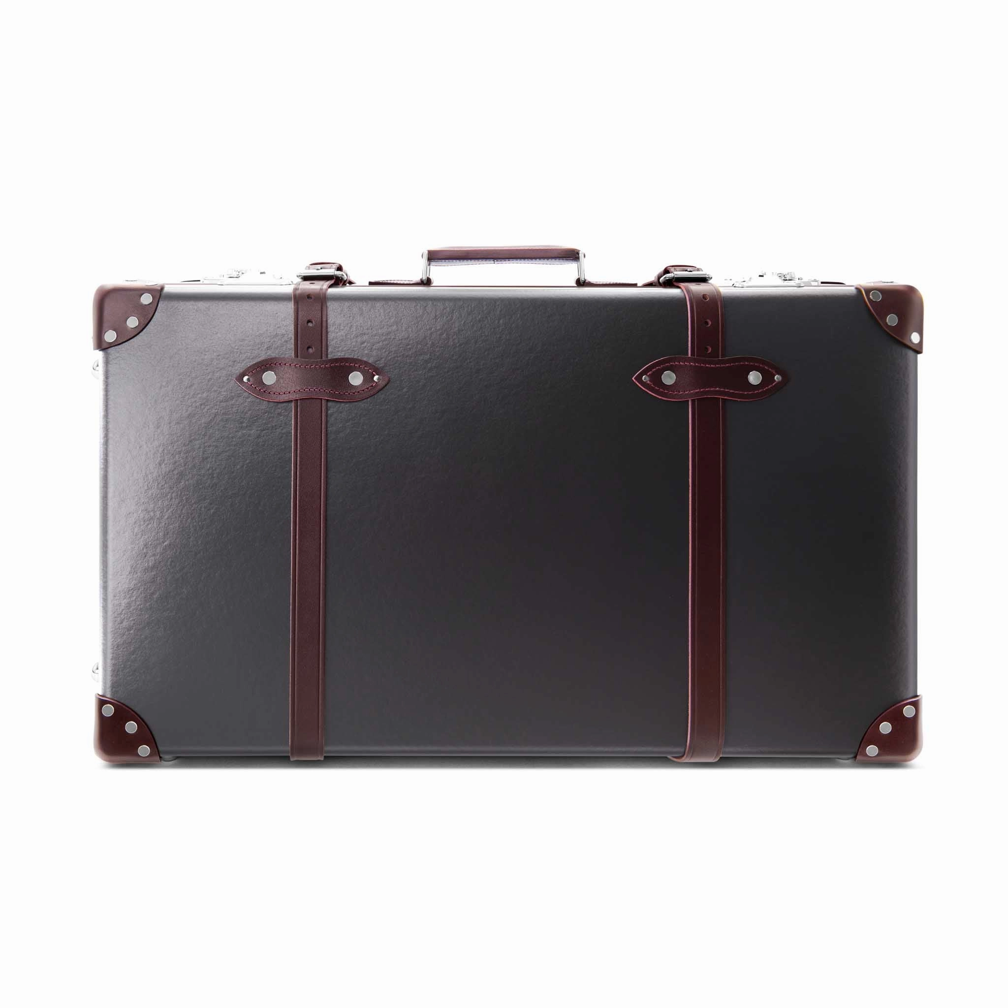 Centenary  Large Suitcase | Brown/Burgundy/Chrome