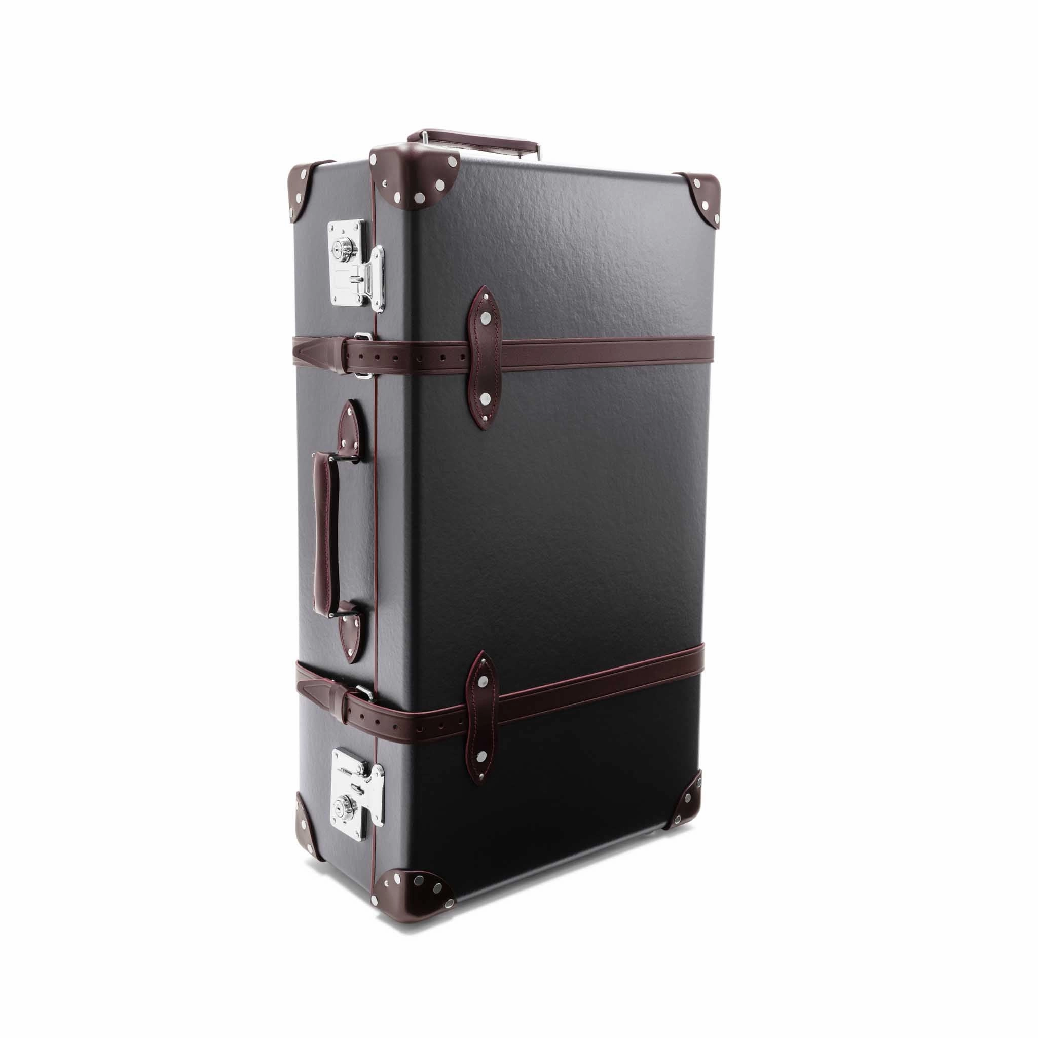 Centenary  Large Suitcase | Brown/Burgundy/Chrome