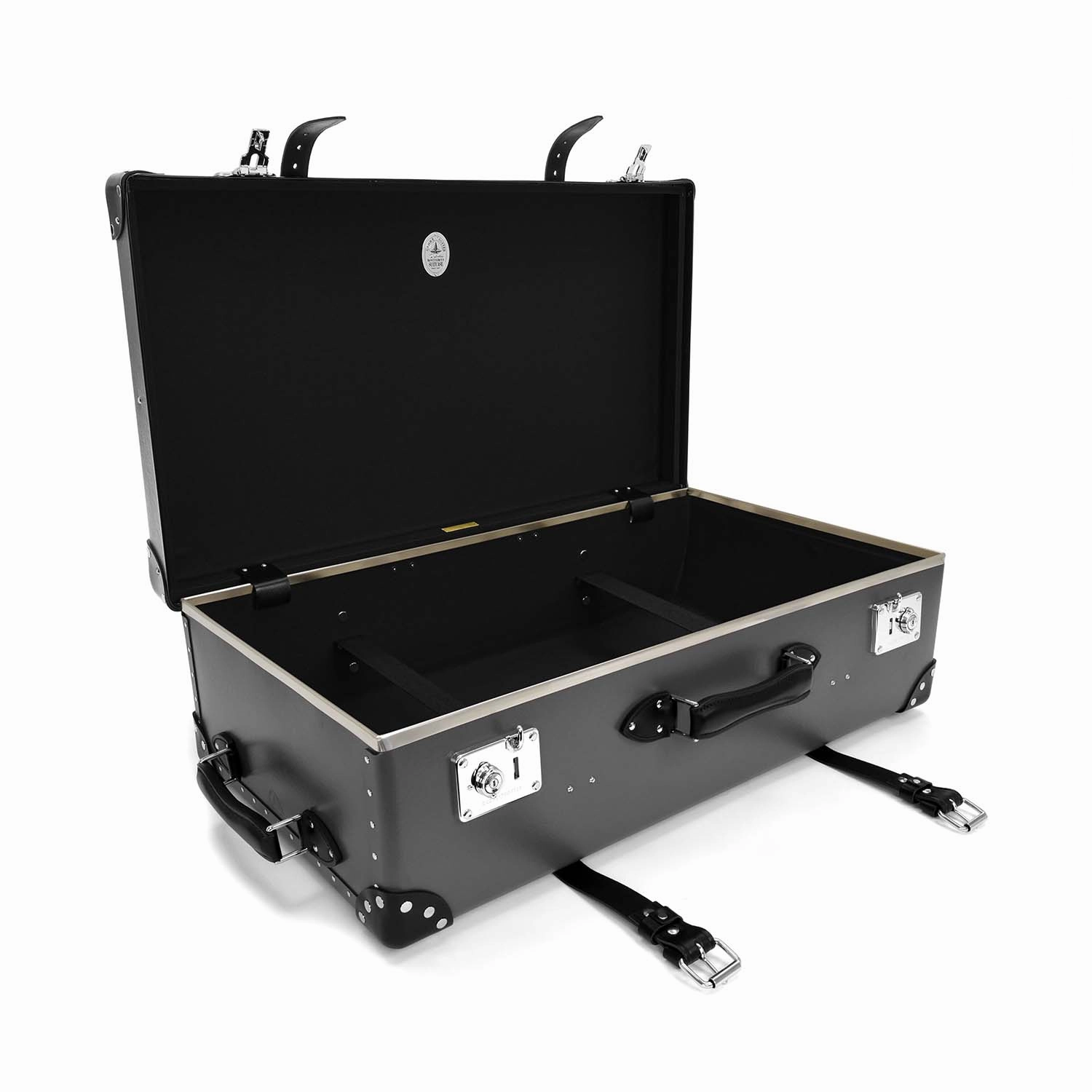 Centenary  Large Suitcase | Charcoal/Black/Chrome