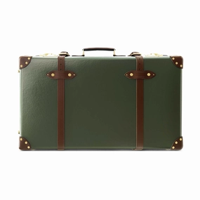 Centenary  Large Suitcase | Green/Brown/Gold