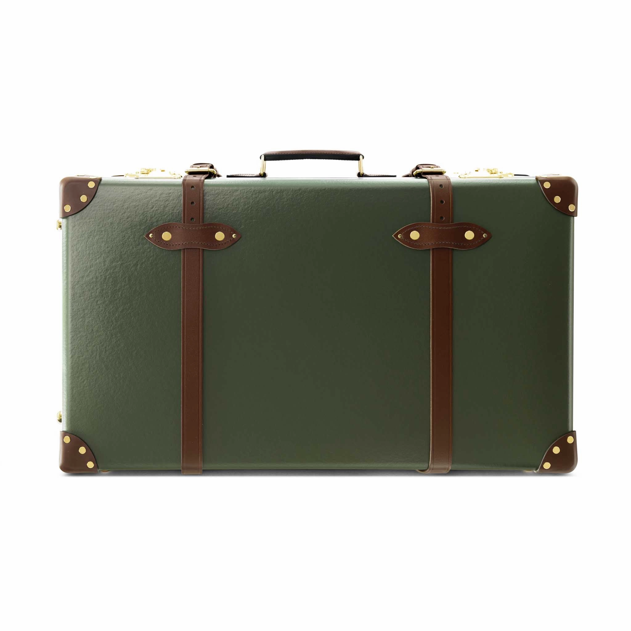 Centenary  Large Suitcase | Green/Brown/Gold