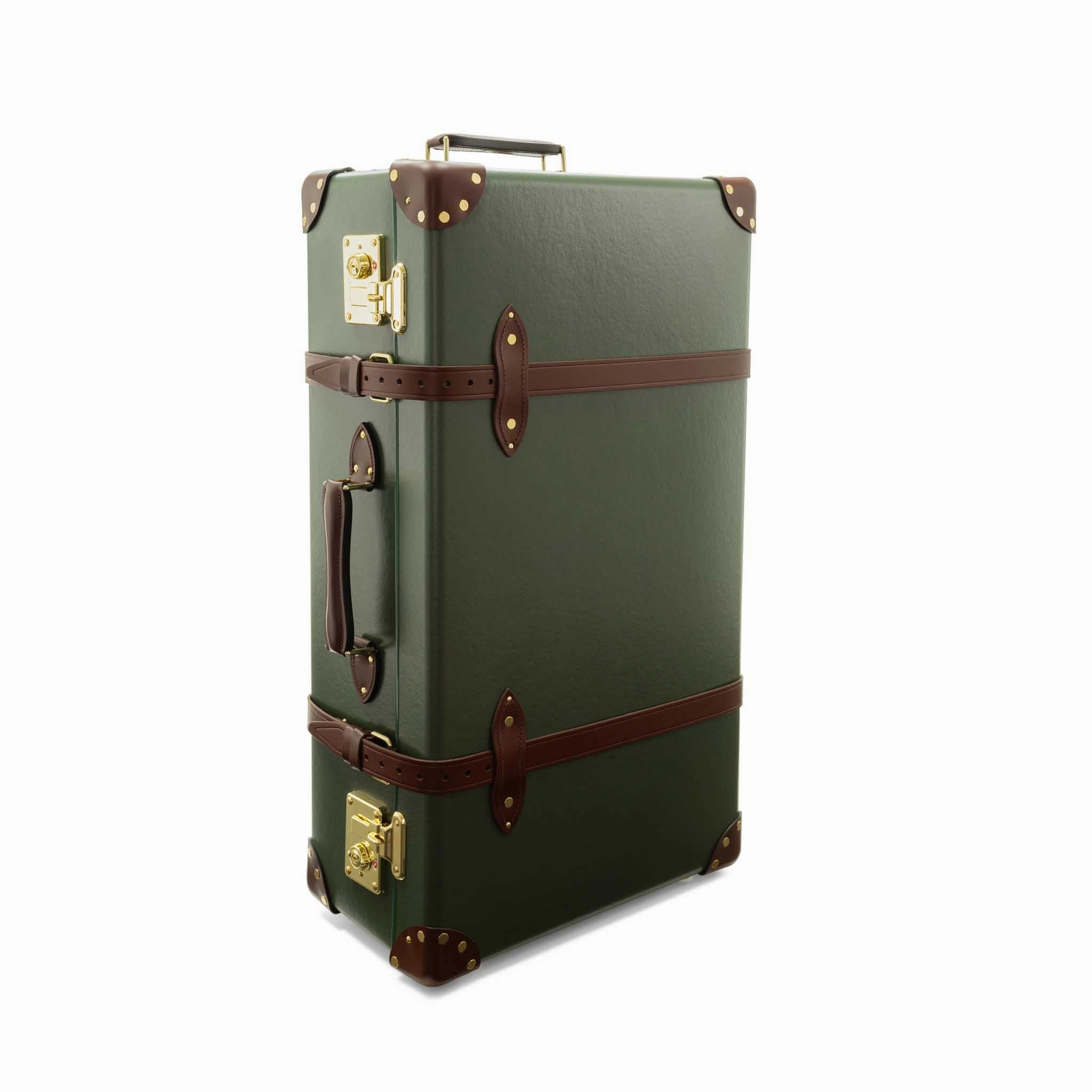 Centenary  Large Suitcase | Green/Brown/Gold