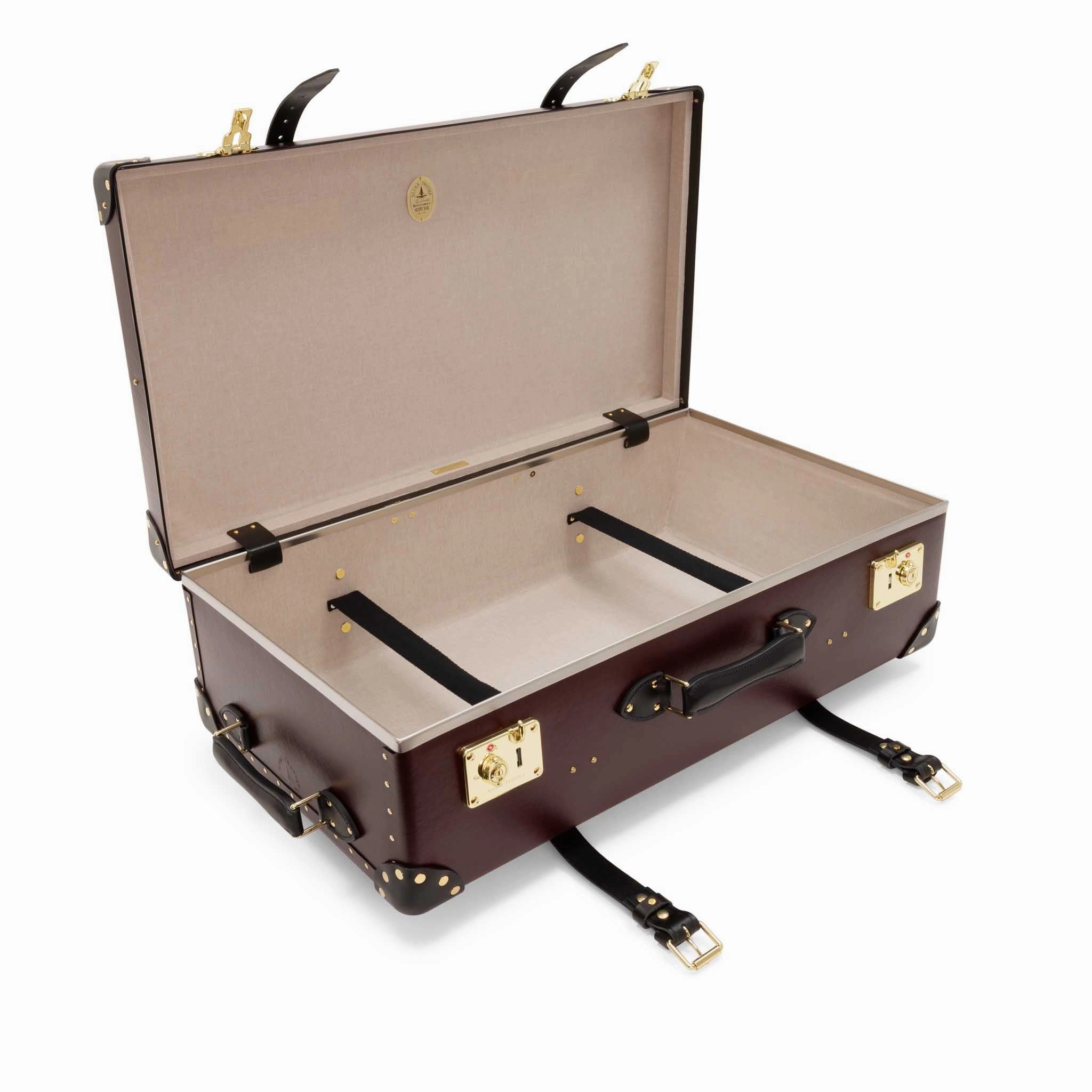 Centenary  Large Suitcase | Oxblood/Black/Gold