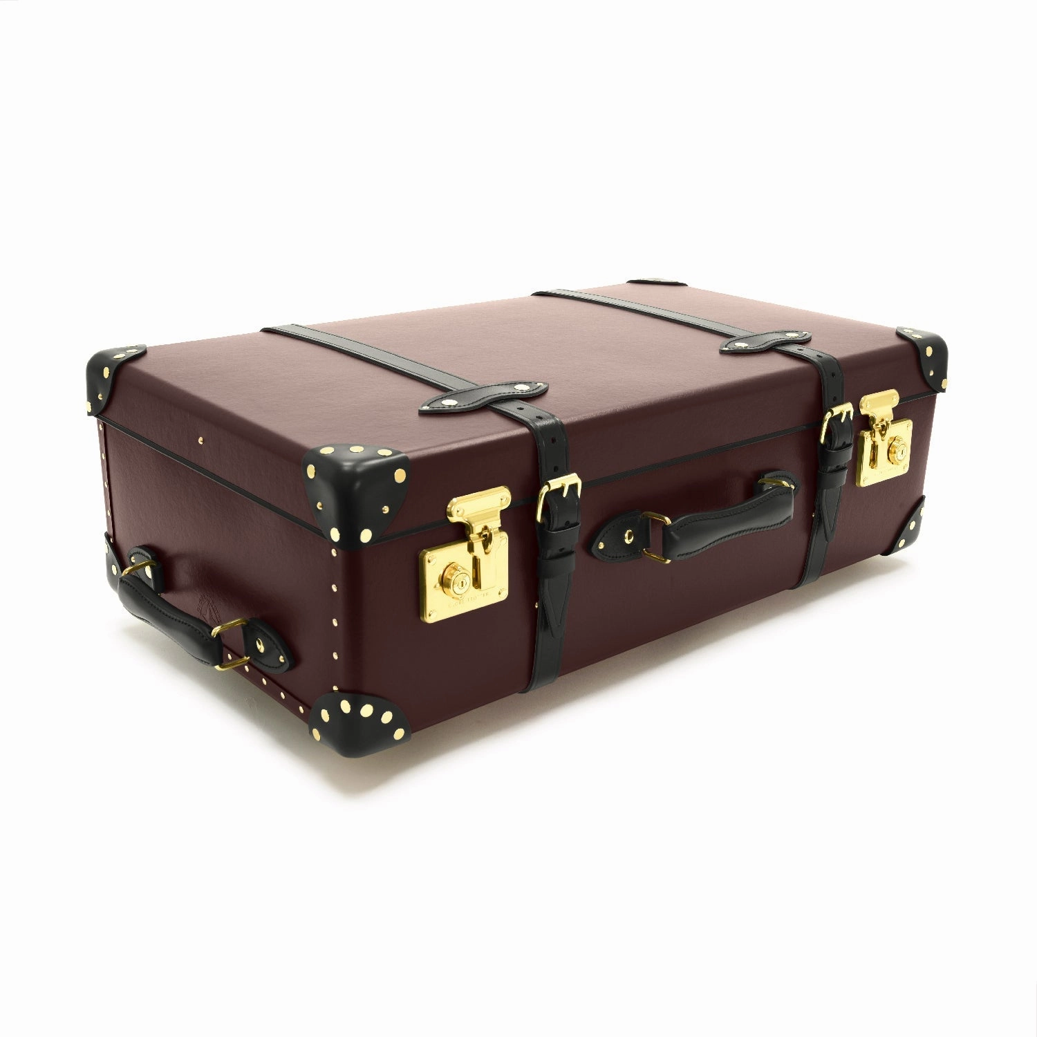 Centenary  Large Suitcase | Oxblood/Black/Gold