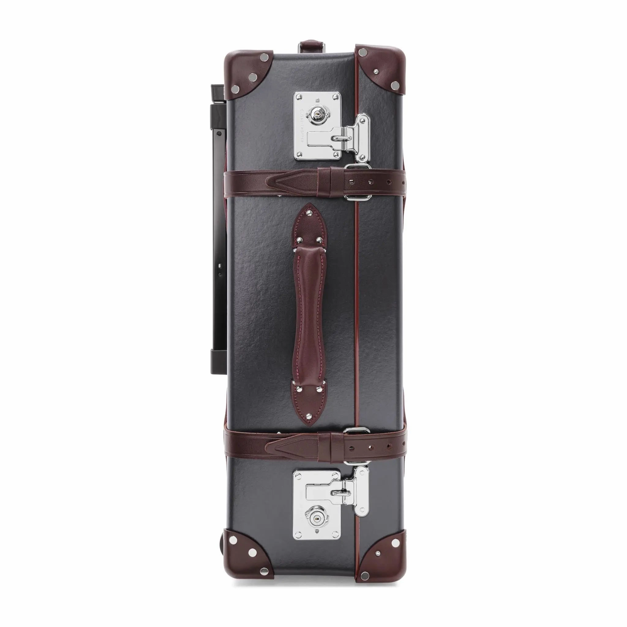 Centenary  Medium Check-In - 2 Wheels | Brown/Burgundy/Chrome