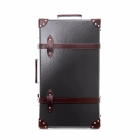 Centenary  Medium Check-In - 2 Wheels | Brown/Burgundy/Chrome