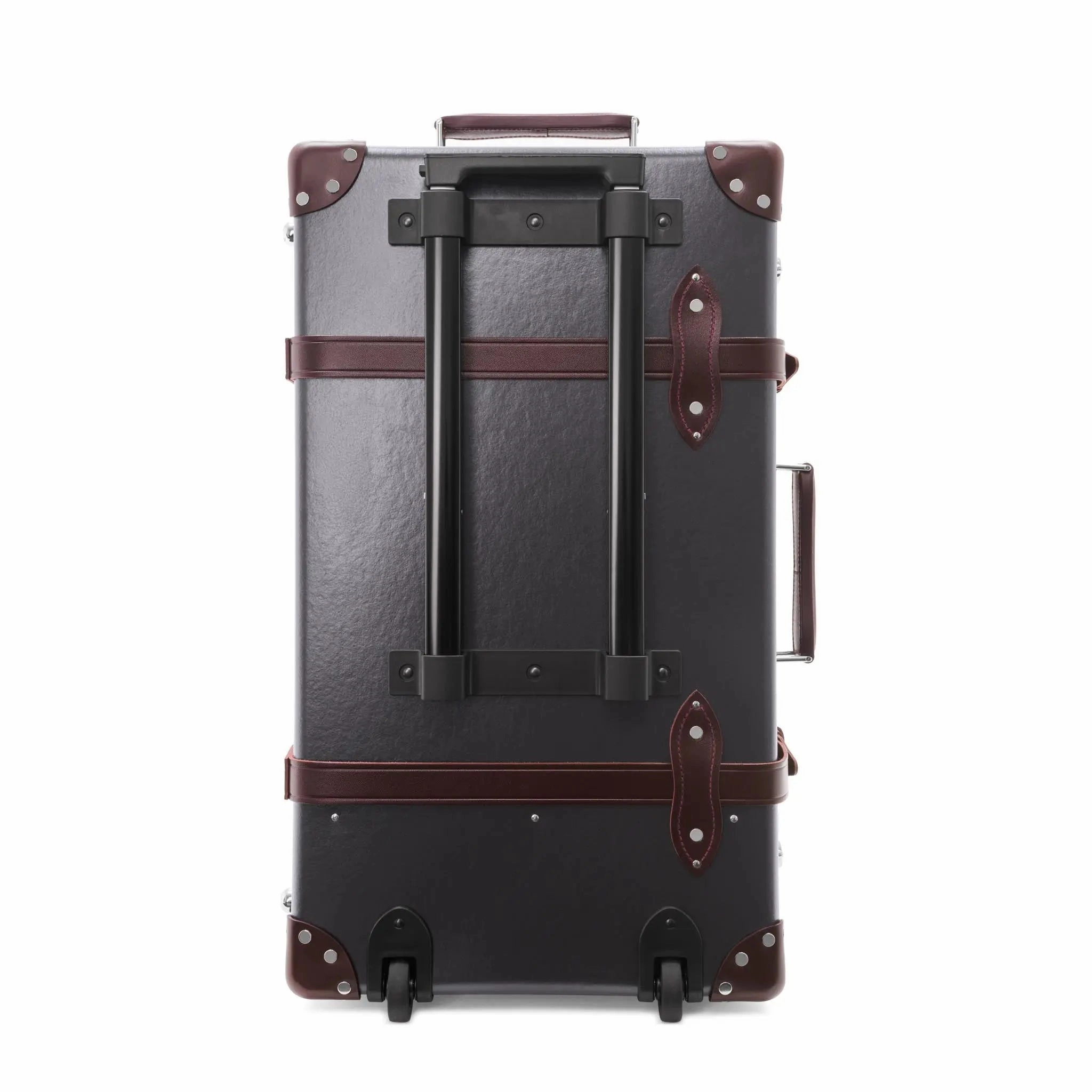 Centenary  Medium Check-In - 2 Wheels | Brown/Burgundy/Chrome