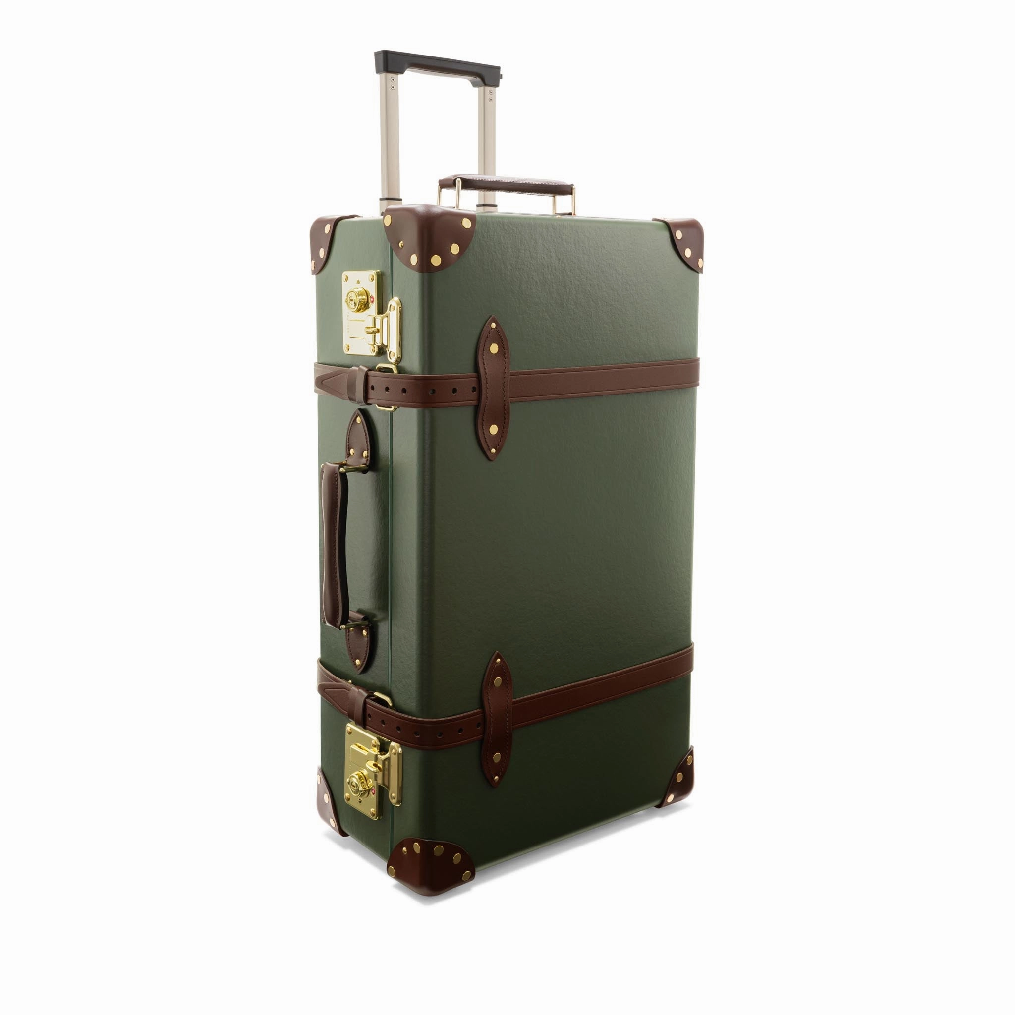 Centenary  Medium Check-In - 2 Wheels | Green/Brown/Gold
