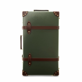 Centenary  Medium Check-In - 2 Wheels | Green/Brown/Gold
