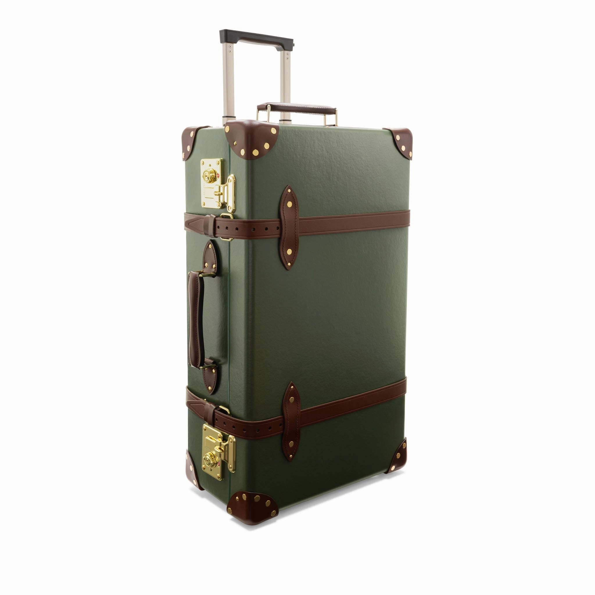 Centenary  Medium Check-In - 2 Wheels | Green/Brown/Gold
