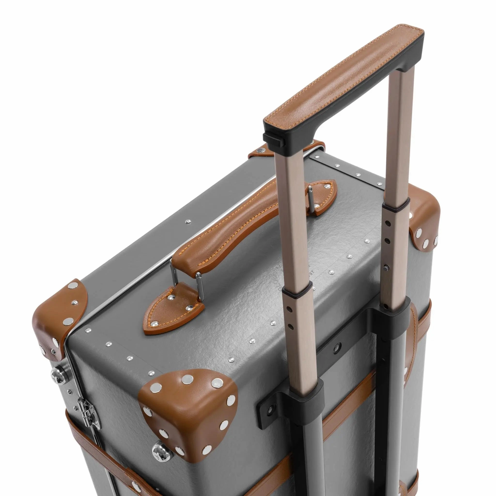 Centenary  Medium Check-In - 2 Wheels | Grey/Caramel/Chrome
