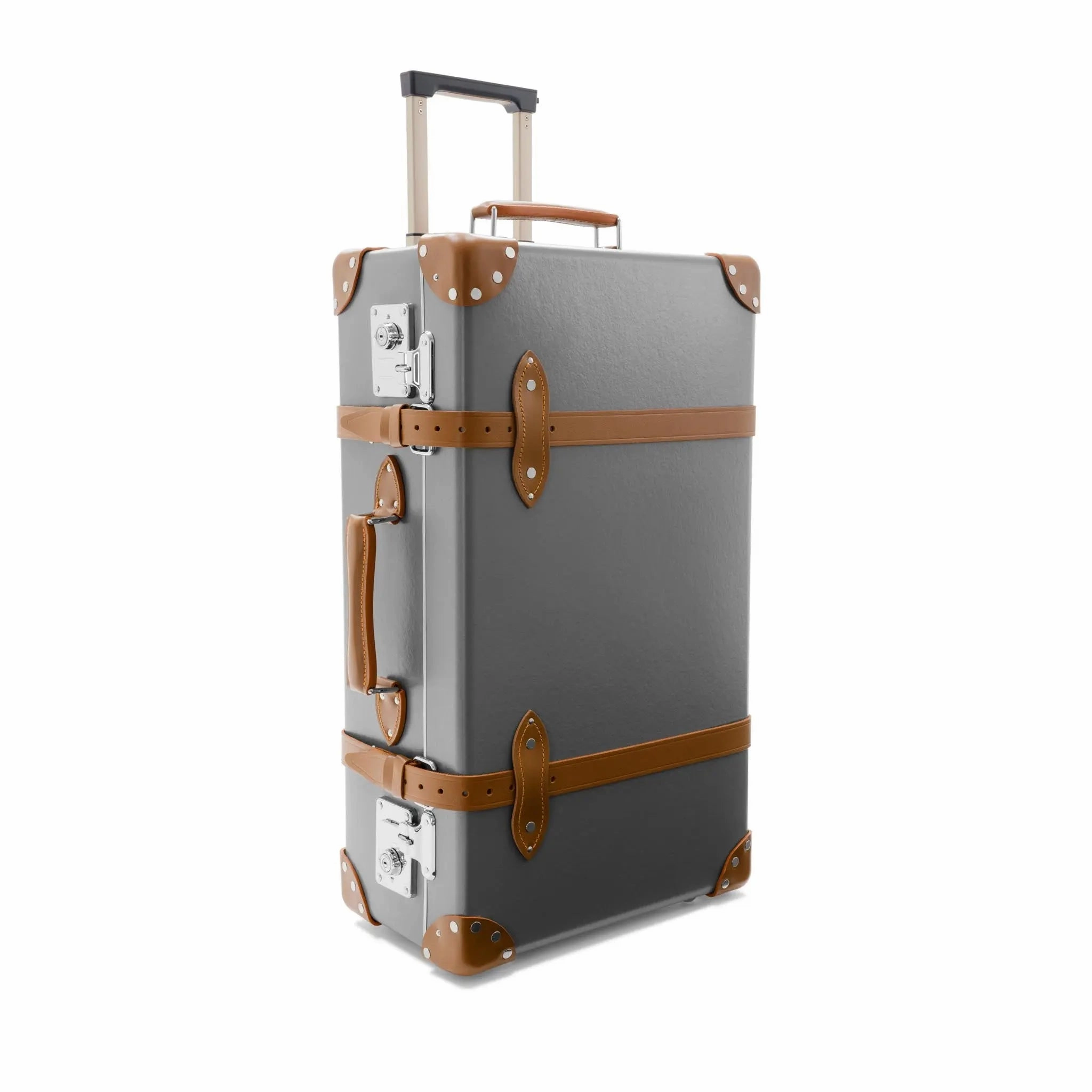Centenary  Medium Check-In - 2 Wheels | Grey/Caramel/Chrome