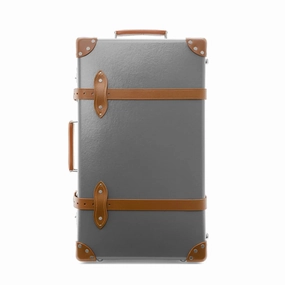Centenary  Medium Check-In - 2 Wheels | Grey/Caramel/Chrome