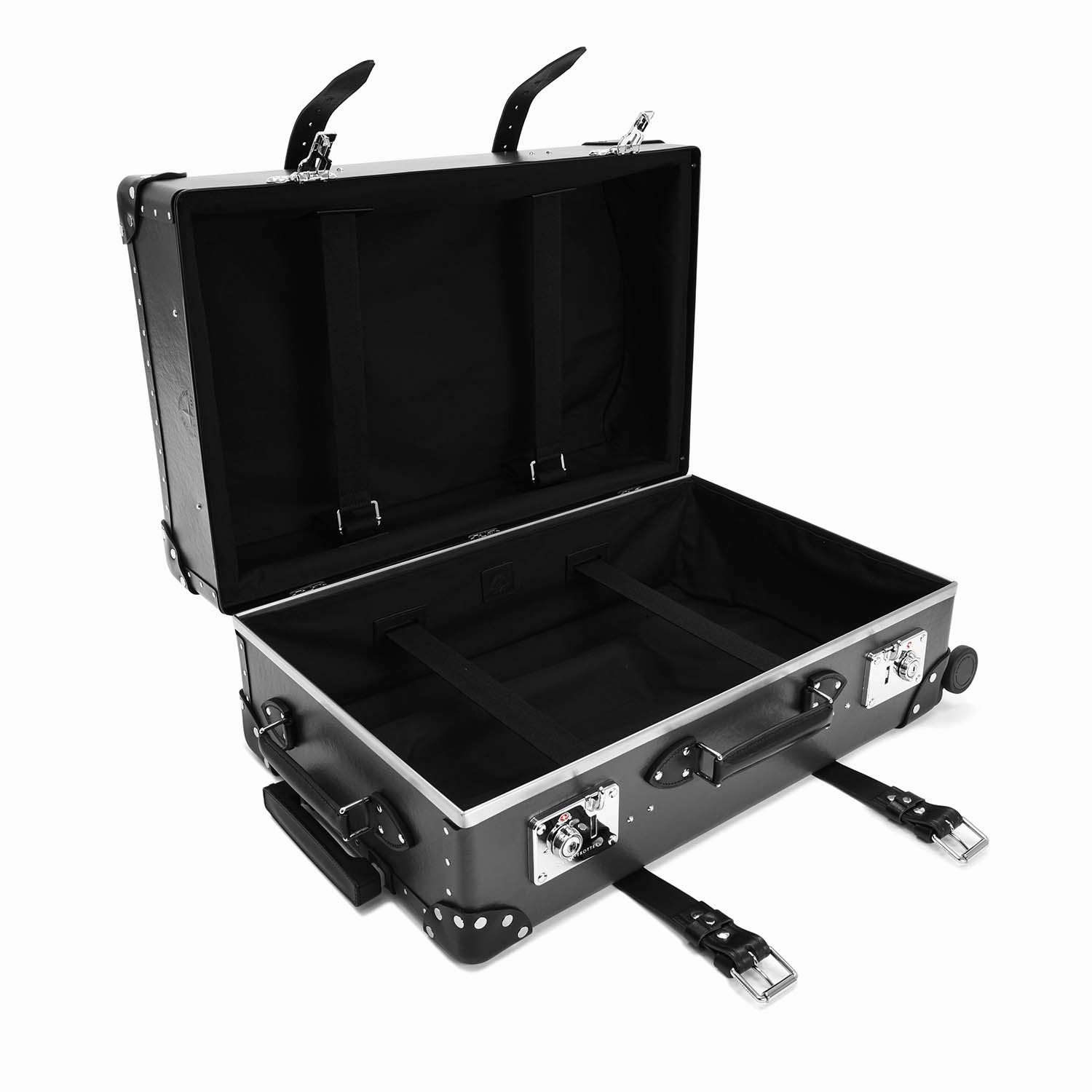 Centenary  Medium Check-In - 4 Wheels | Charcoal/Black/Chrome