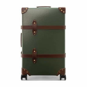 Centenary  Medium Check-In - 4 Wheels | Green/Brown/Gold