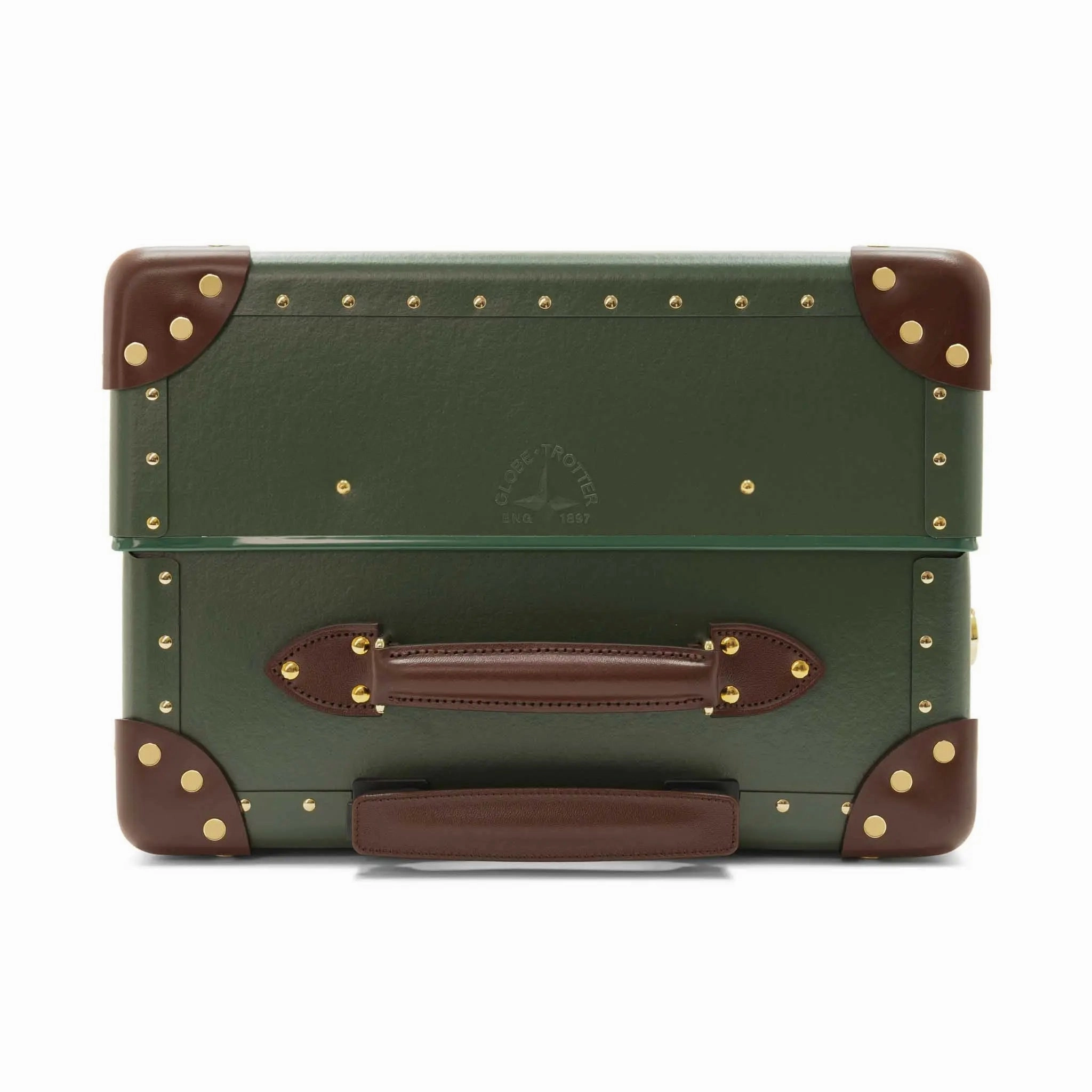 Centenary  Medium Check-In - 4 Wheels | Green/Brown/Gold
