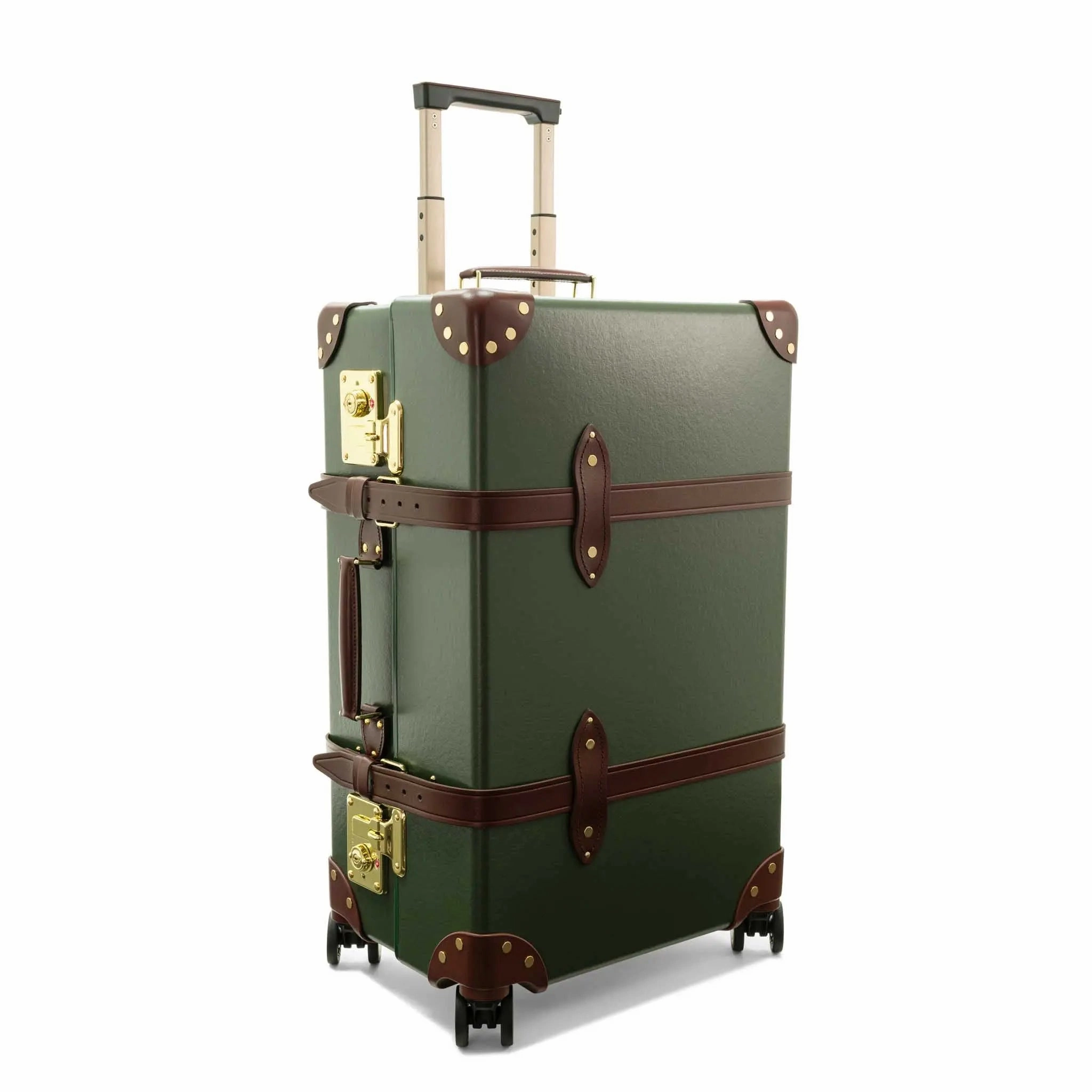 Centenary  Medium Check-In - 4 Wheels | Green/Brown/Gold
