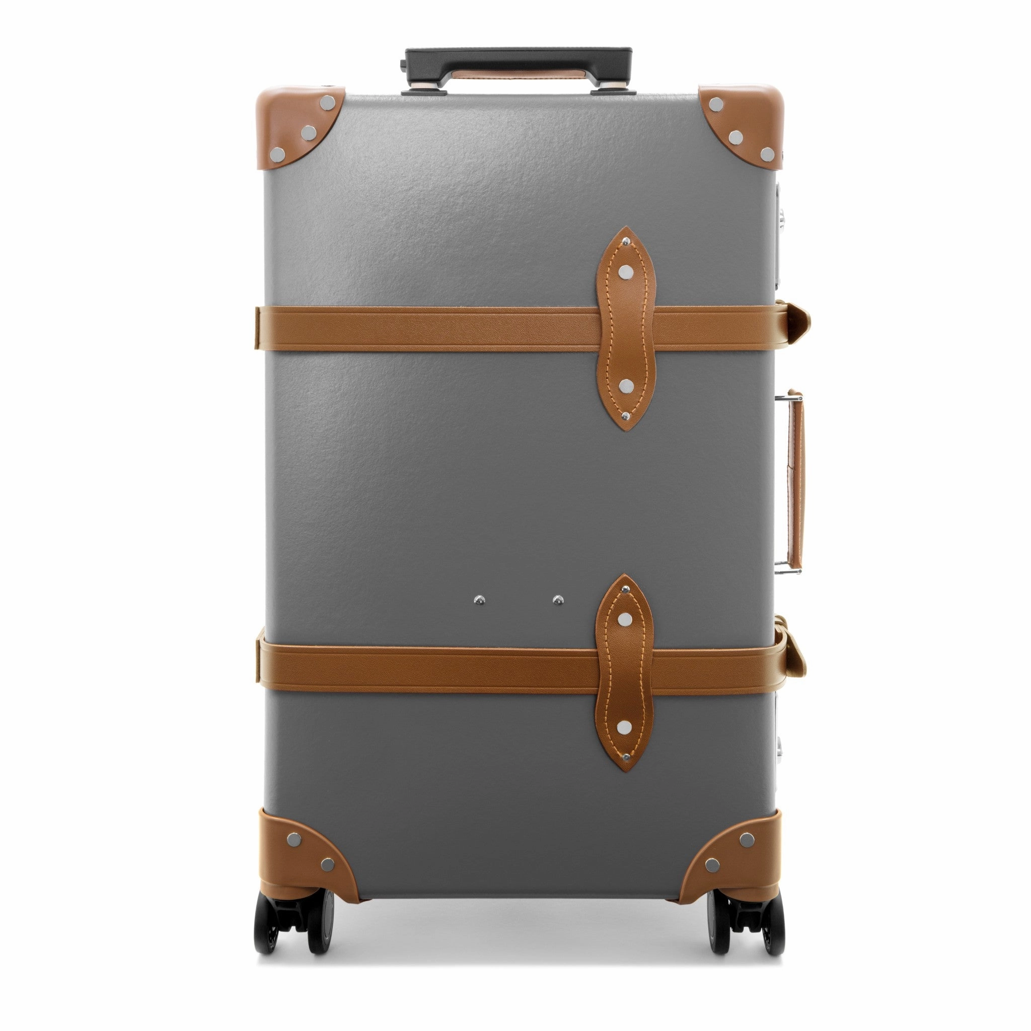 Centenary  Medium Check-In - 4 Wheels | Grey/Caramel/Chrome