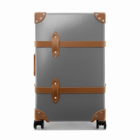 Centenary  Medium Check-In - 4 Wheels | Grey/Caramel/Chrome
