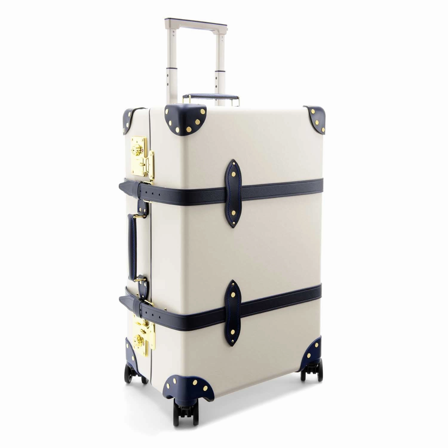 Centenary  Medium Check-In - 4 Wheels | Ivory/Navy/Gold