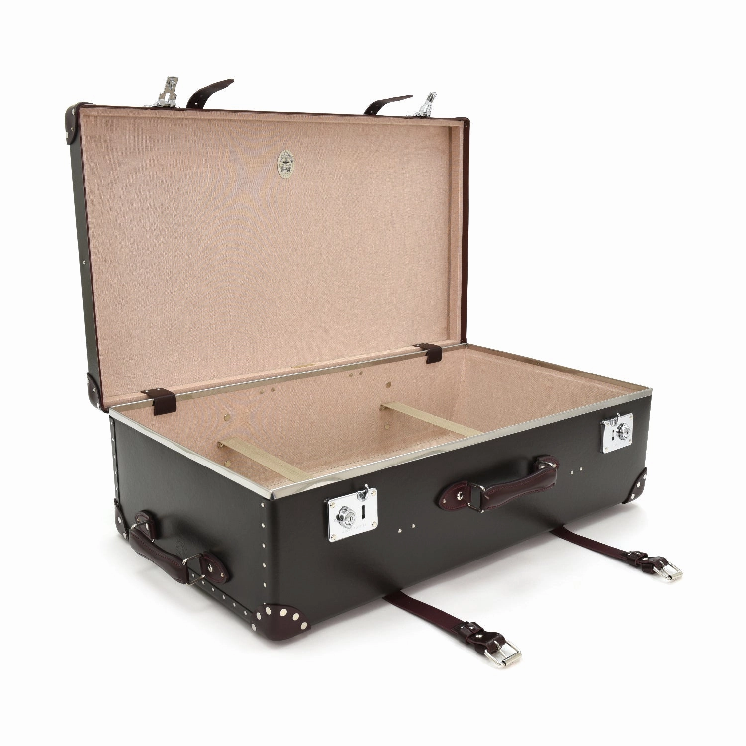 Centenary  XL Suitcase - 2 Wheels | Brown/Burgundy/Chrome
