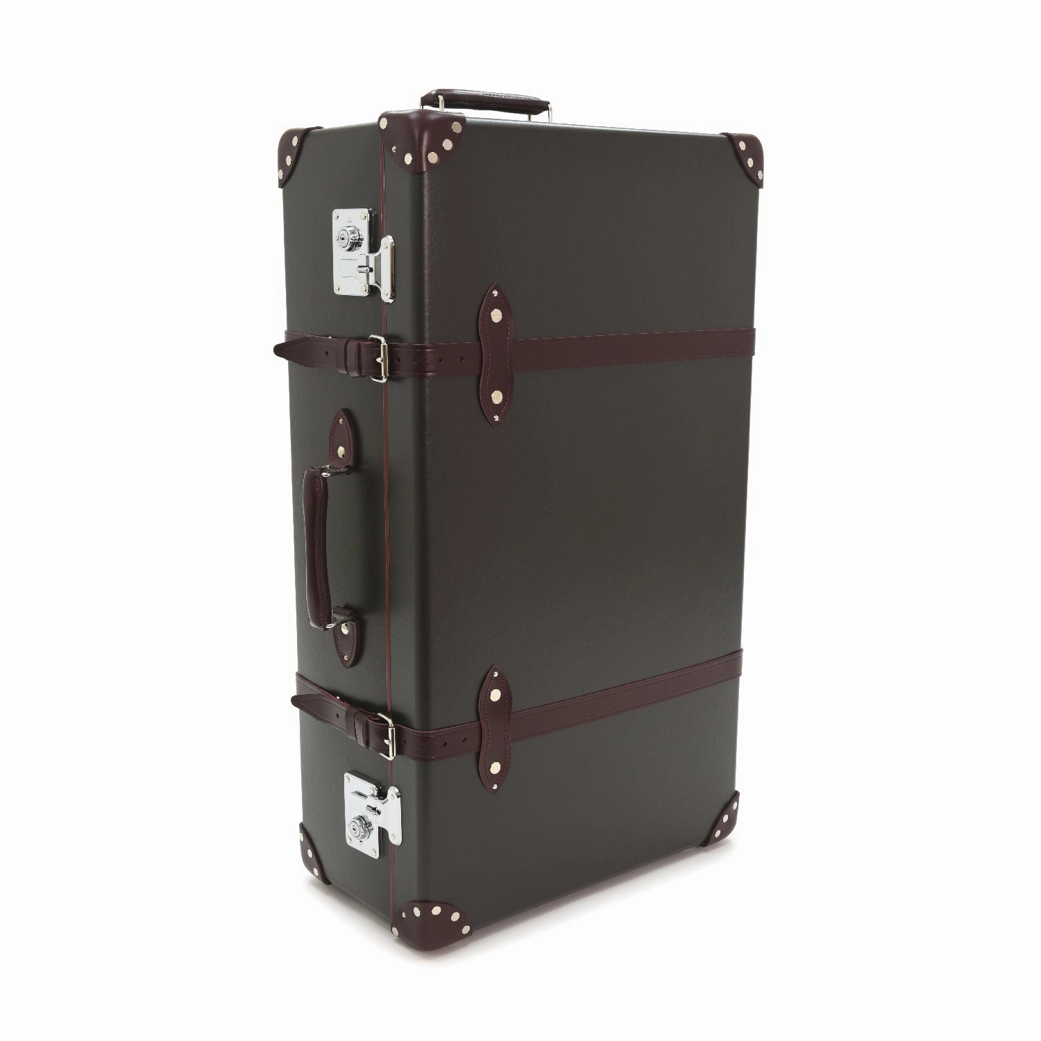 Centenary  XL Suitcase - 2 Wheels | Brown/Burgundy/Chrome