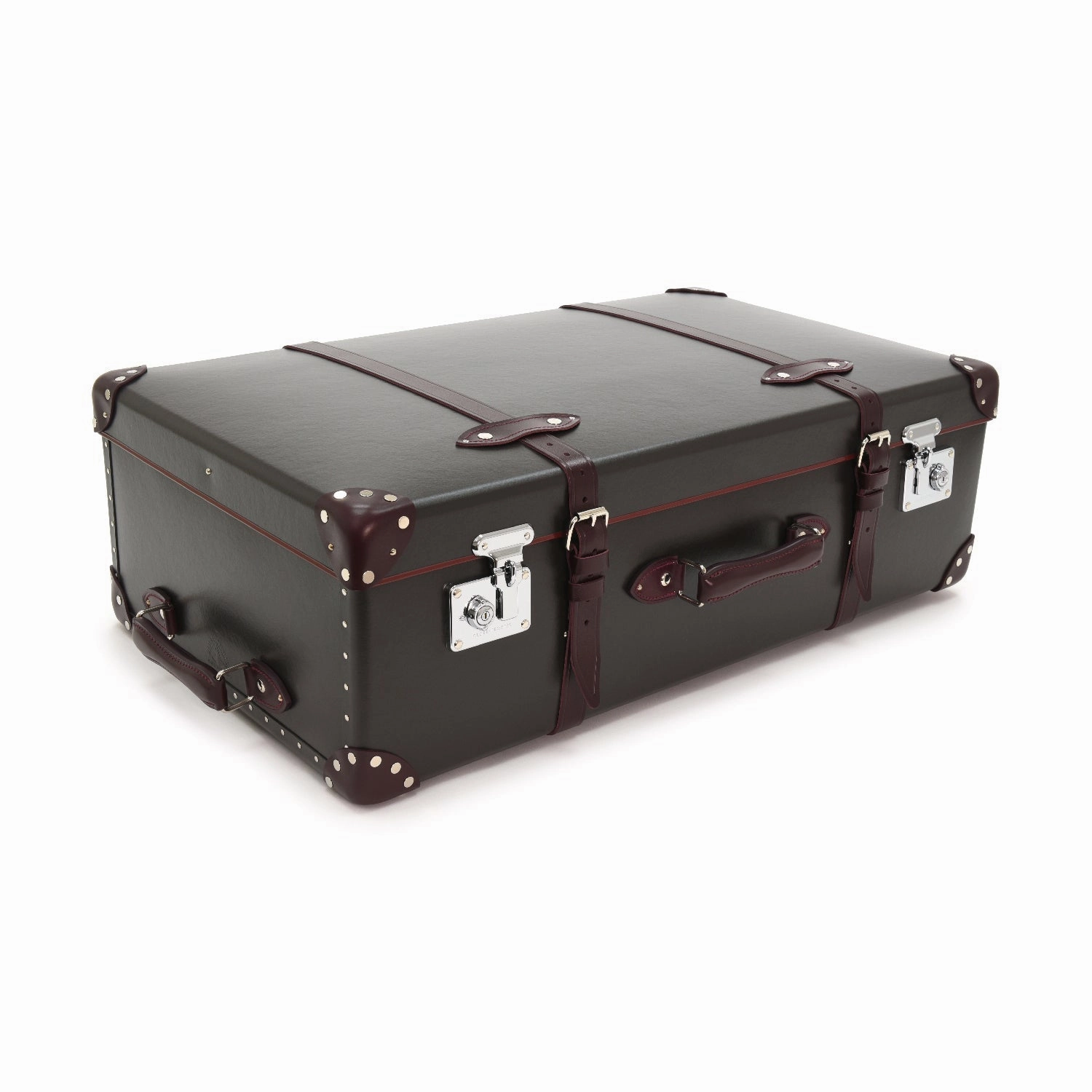 Centenary  XL Suitcase - 2 Wheels | Brown/Burgundy/Chrome