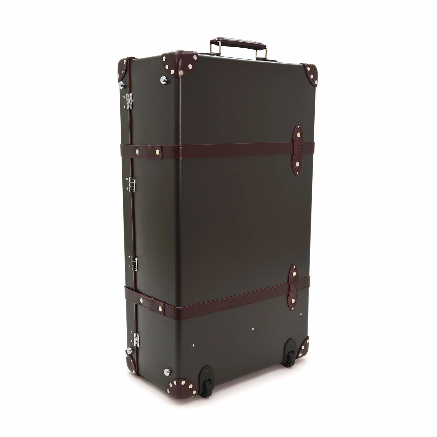 Centenary  XL Suitcase - 2 Wheels | Brown/Burgundy/Chrome