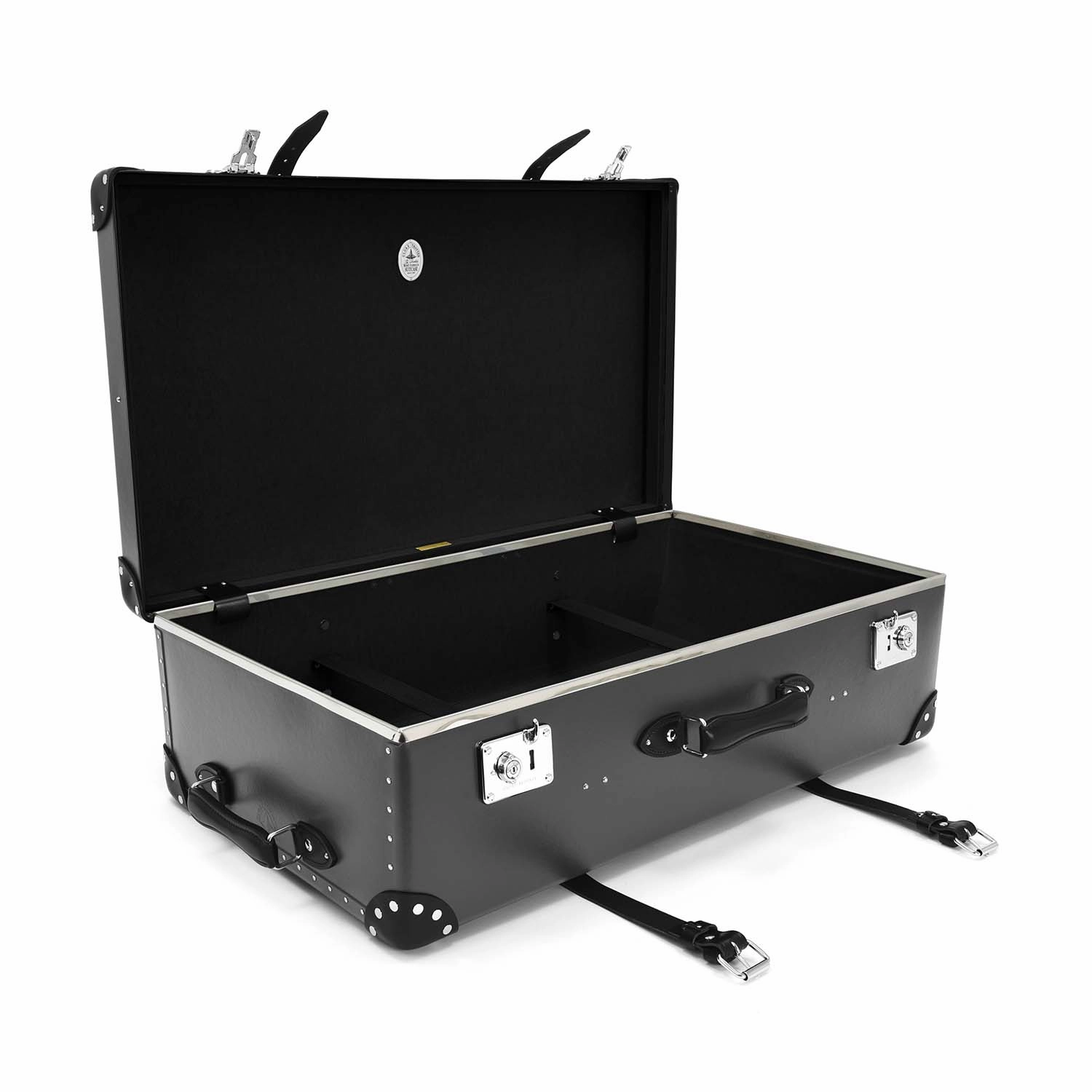 Centenary  XL Suitcase - 2 Wheels | Charcoal/Black/Chrome