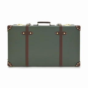 Centenary  XL Suitcase - 2 Wheels | Green/Brown/Gold