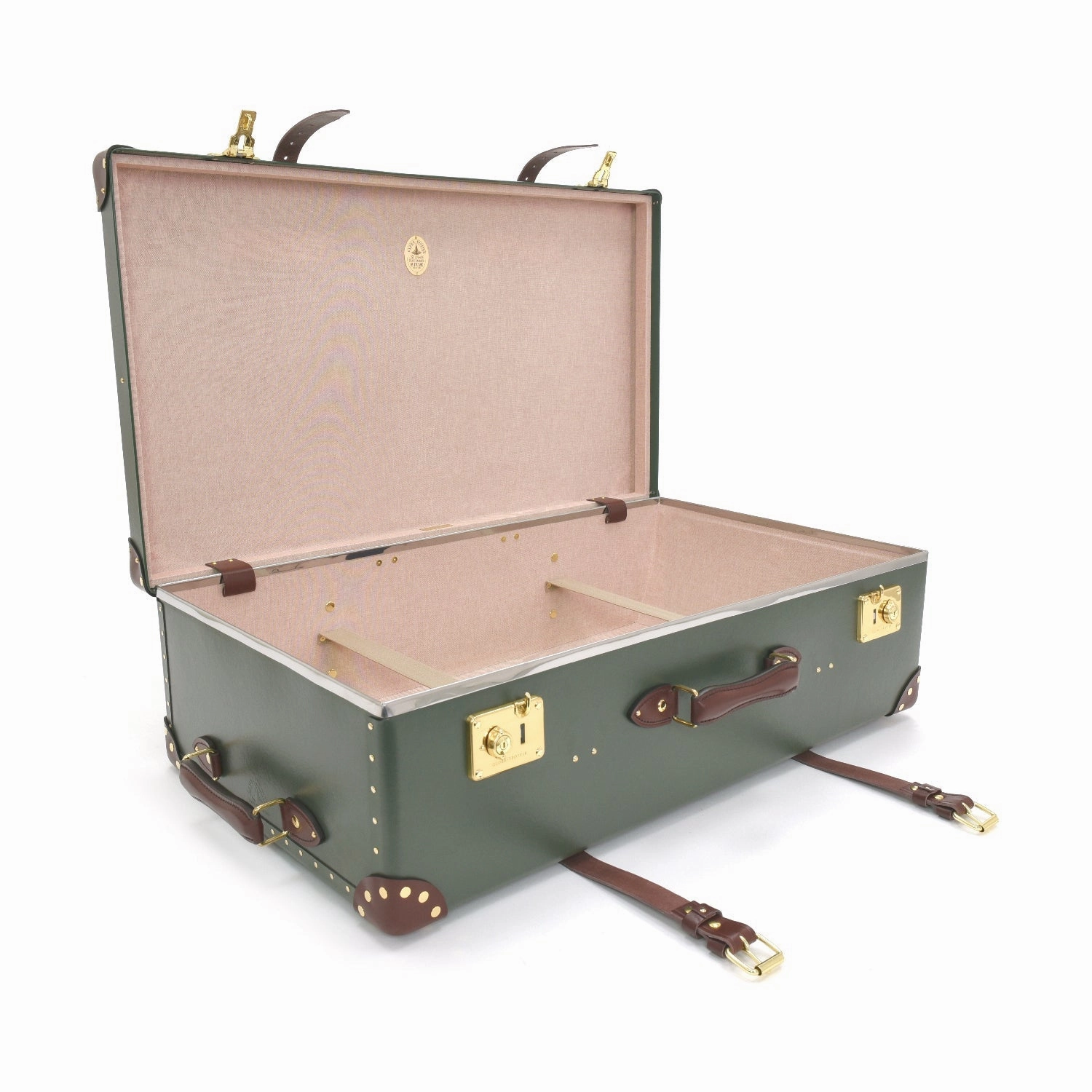 Centenary  XL Suitcase - 2 Wheels | Green/Brown/Gold