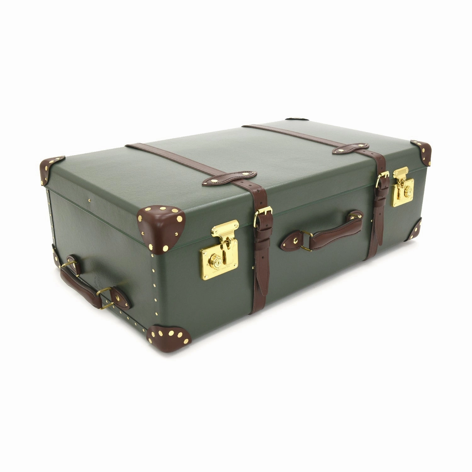 Centenary  XL Suitcase - 2 Wheels | Green/Brown/Gold