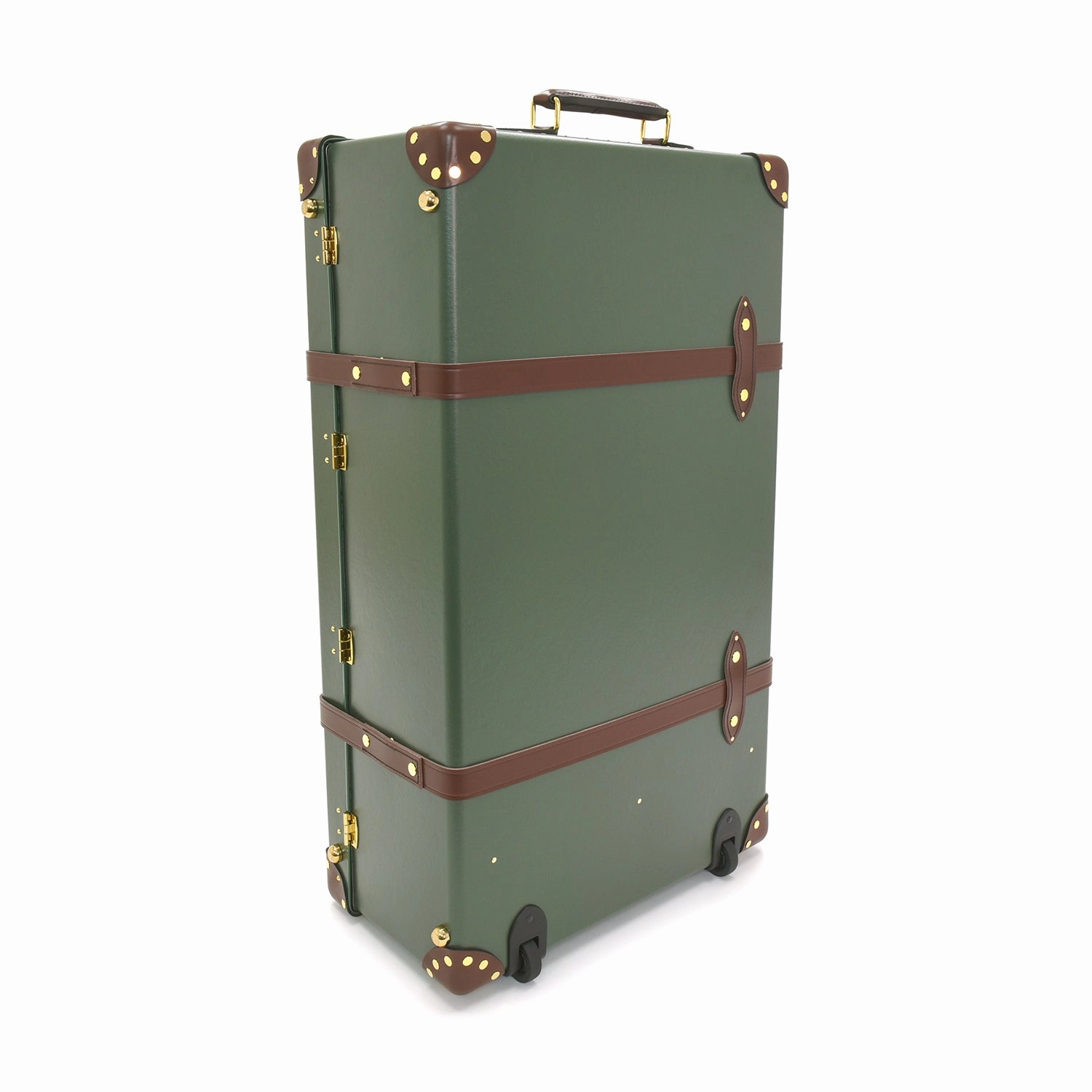 Centenary  XL Suitcase - 2 Wheels | Green/Brown/Gold