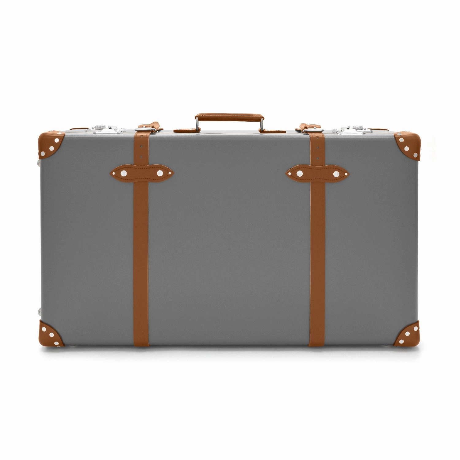 Centenary  XL Suitcase - 2 Wheels | Grey/Caramel/Chrome