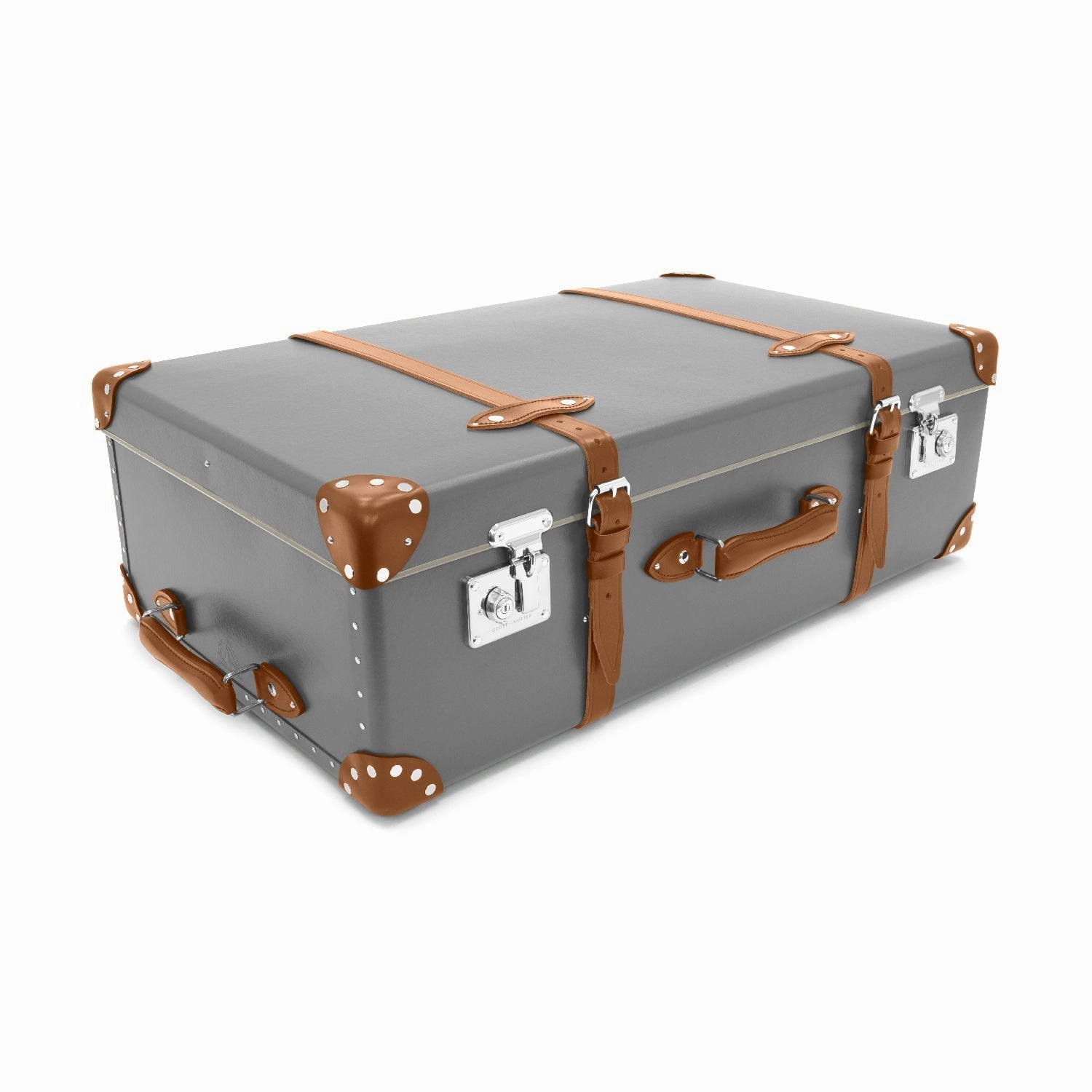 Centenary  XL Suitcase - 2 Wheels | Grey/Caramel/Chrome
