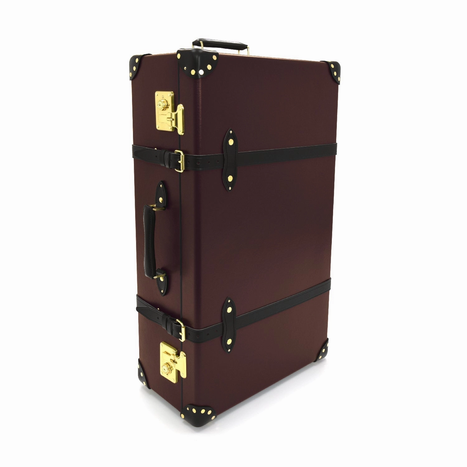 Centenary  XL Suitcase - 2 Wheels | Oxblood/Black/Gold