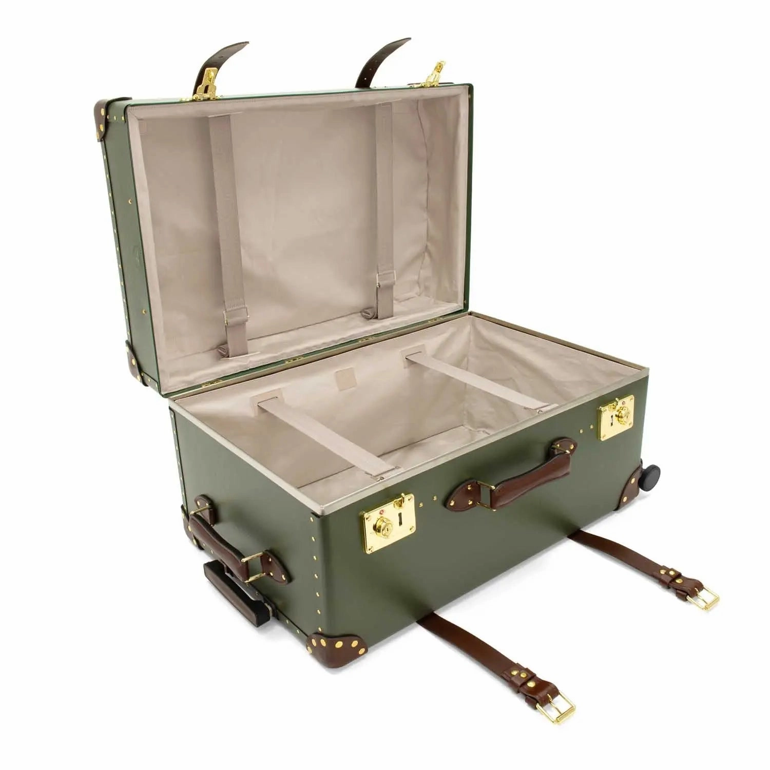Centenary  XL Trunk - 4 Wheels | Green/Brown/Gold