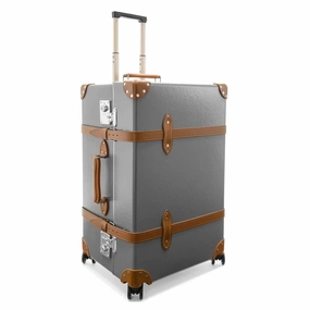 Centenary  XL Trunk - 4 Wheels | Grey/Caramel/Chrome