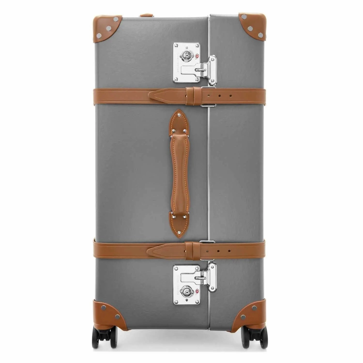 Centenary  XL Trunk - 4 Wheels | Grey/Caramel/Chrome