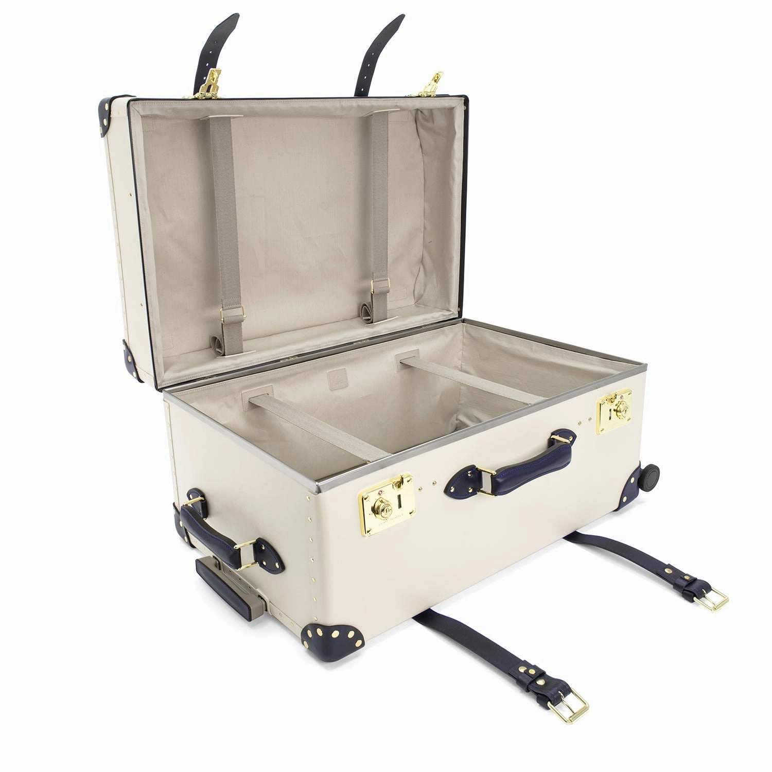 Centenary  XL Trunk - 4 Wheels | Ivory/Navy/Gold