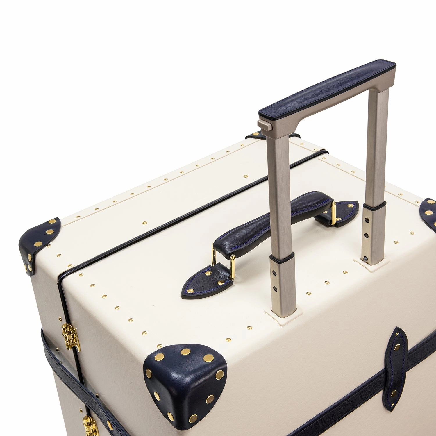 Centenary  XL Trunk - 4 Wheels | Ivory/Navy/Gold
