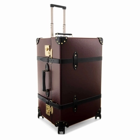 Centenary  XL Trunk - 4 Wheels | Oxblood/Black/Gold