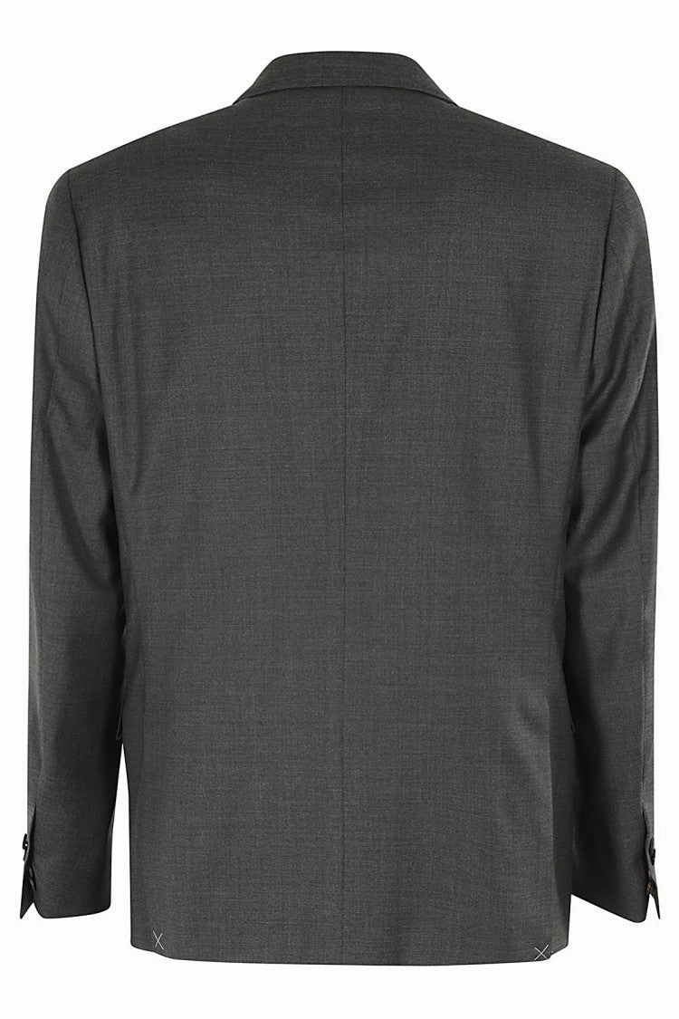 Charcoal Houndstooth Virgin Wool Suit