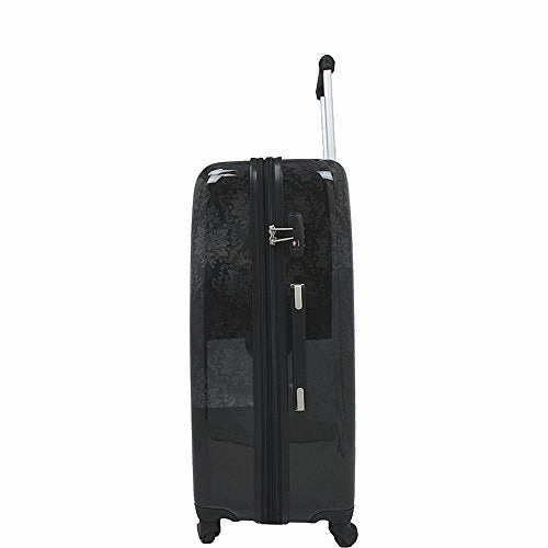Chariot 20" Lightweight Spinner Carry-On Hardside Suitcase Luggage-Doggies, Black