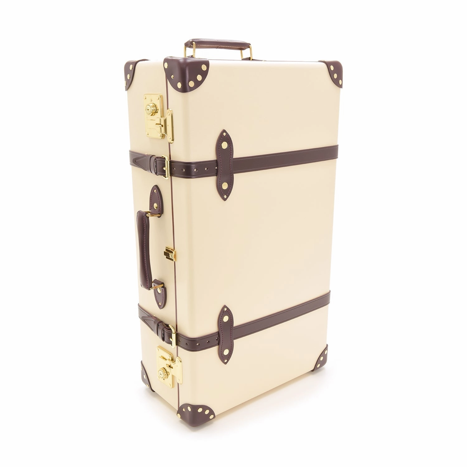 Chelsea Garden  Large Suitcase | Ivory/Burgundy/Gold
