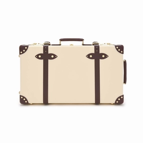 Chelsea Garden  Medium Check-In - 2 Wheels | Ivory/Burgundy/Gold