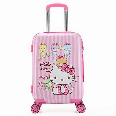 Children'S Cartoon Trolley Suitcase 20" Hello Kitty/Transformers/Spiderman Travel Suitcase